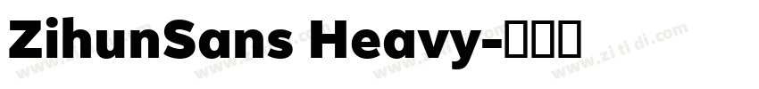 ZihunSans Heavy字体转换